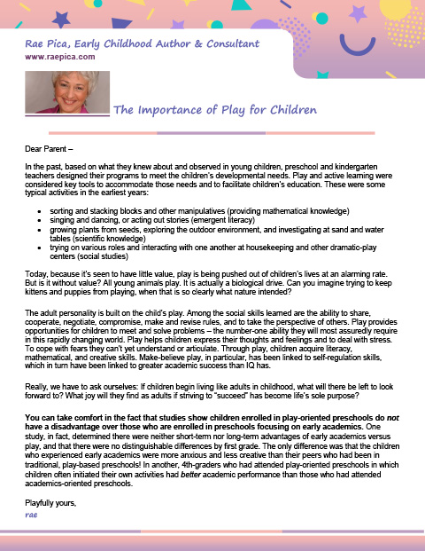 The Importance of Play